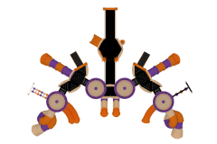 Kale Temalı Oyun Grubu B-200 PRK-208 | Temalı Metal Oyun Grupları | Erse Kent Mobilyaları